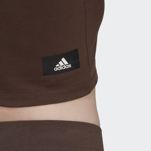 Adidas Future Icons Badge of Sport Tank Top Brown Stylish