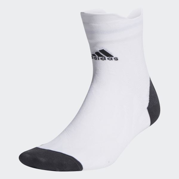 Adidas Mesh Graphic Quarter Sport Socks White