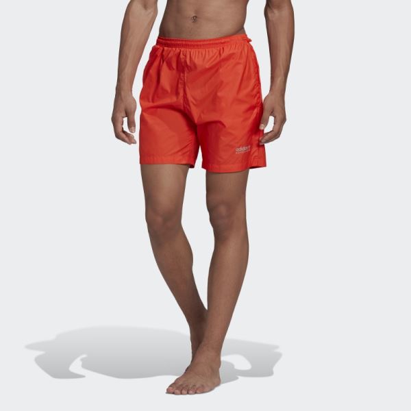 Adidas Adventure Wood Wave Swim Shorts Hot Red