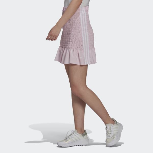 Adidas Smocked Skirt Pink