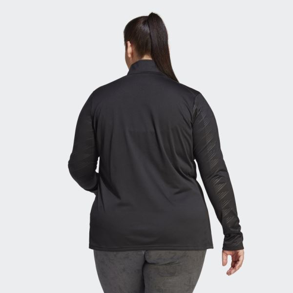 Adidas Terrex Multi Half-Zip Long-Sleeve Top (Plus Size) Black