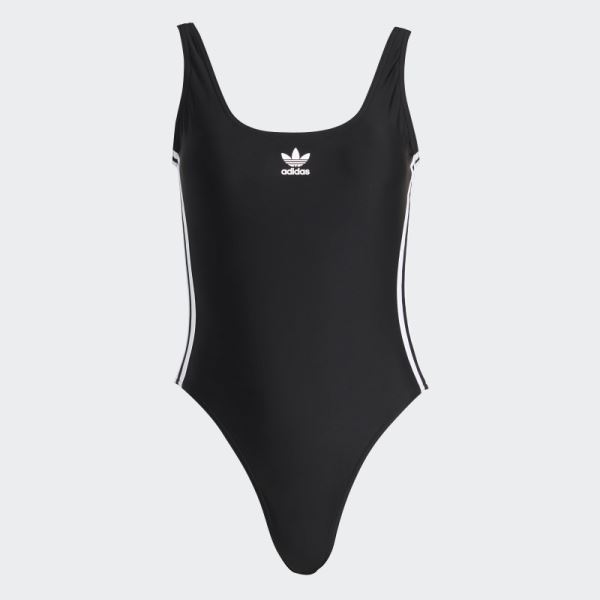 Black Adicolor 3-Stripes Swimsuit Adidas