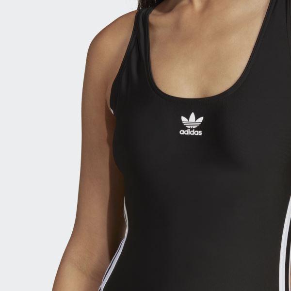 Black Adicolor 3-Stripes Swimsuit Adidas