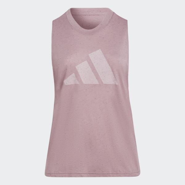 Adidas Future Icons Winners 3.0 Tank Top (Plus Size) Mauve Mel