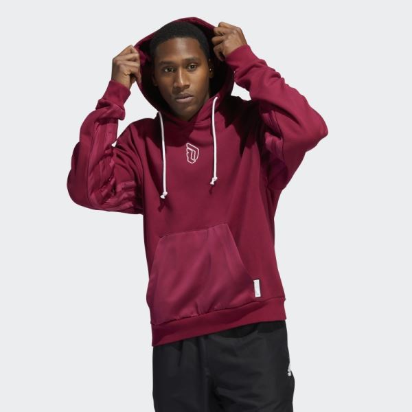 Dame 8 Innovation Hoodie Burgundy Adidas