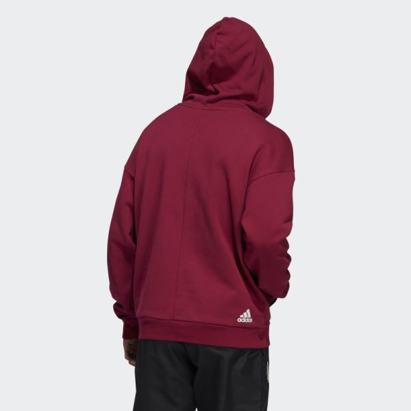 Dame 8 Innovation Hoodie Burgundy Adidas