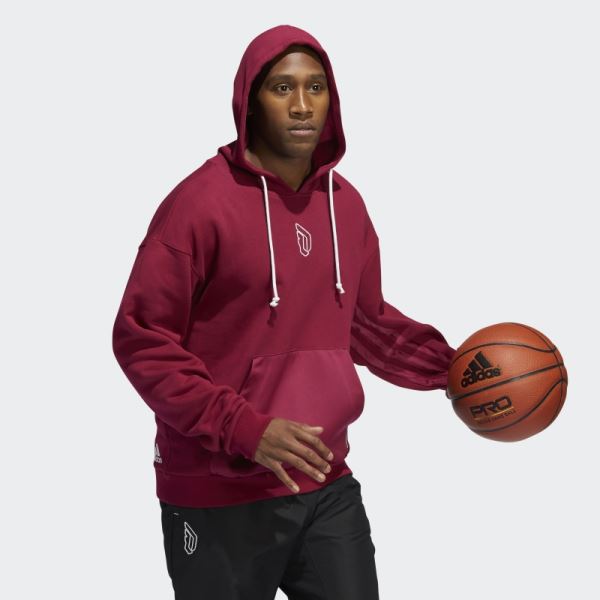 Dame 8 Innovation Hoodie Burgundy Adidas