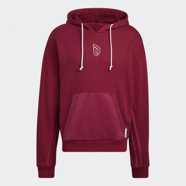 Dame 8 Innovation Hoodie Burgundy Adidas