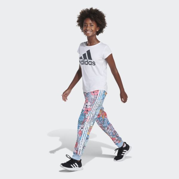 Allover Print Tricot Joggers Sky Adidas