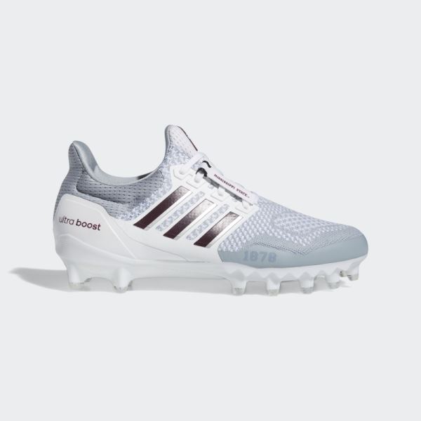 Light Grey Adidas Ultraboost Cleats