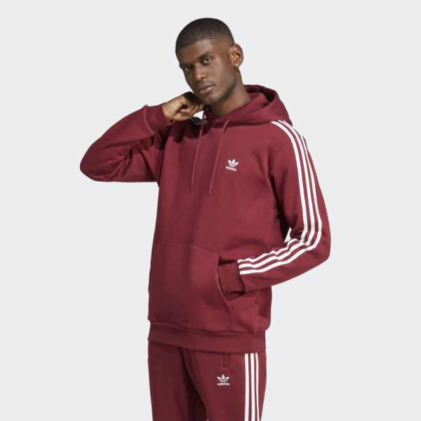 Red Adidas Adicolor Classics 3-Stripes Hoodie