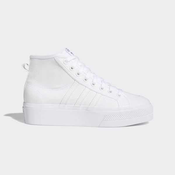 Nizza Platform Mid Shoes Adidas White