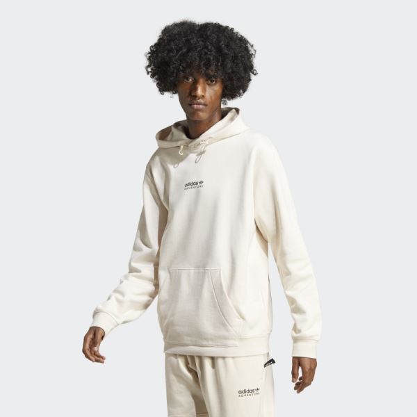 White Adidas Adventure Hoodie Fashion