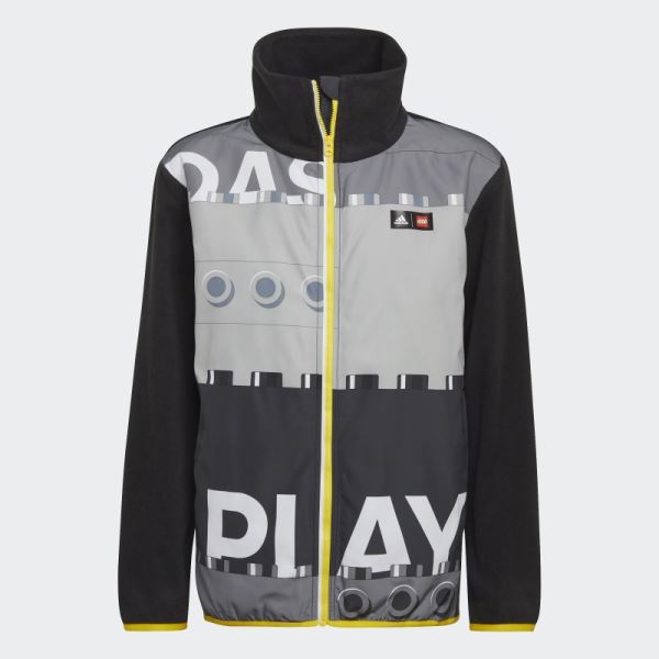 Black Adidas x Classic LEGO Winter Polar Fleece Jacket Hot