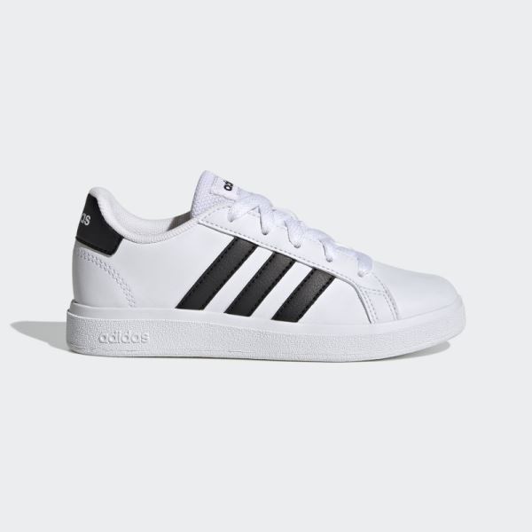 Adidas Grand Court Lifestyle Tennis Lace-Up Shoes Black Fashion