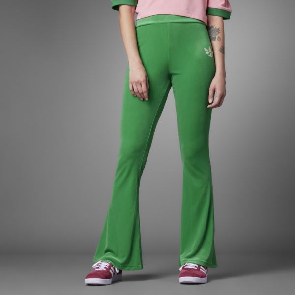 Green Adicolor 70s Flared Leggings Adidas