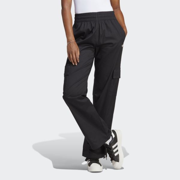 Adidas Wide Cargo Pants Black