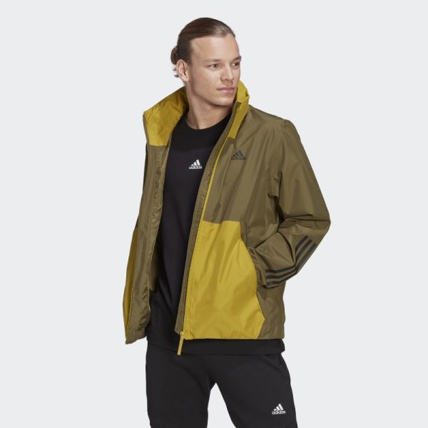 BSC 3-Stripes RAIN.RDY Jacket Adidas Green Oxide