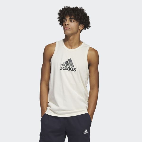 White Adidas Los Angeles Graphic Tee