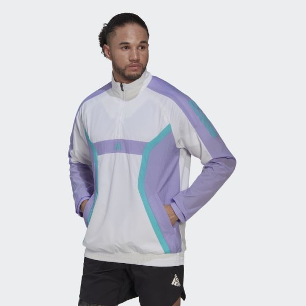 Adidas Training Quarter-Zip Top White