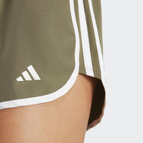 Adidas Marathon 20 Running Shorts Olive