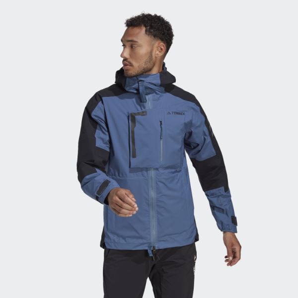 Adidas TERREX XPLORIC RAIN.RDY HIKING JACKET Steel