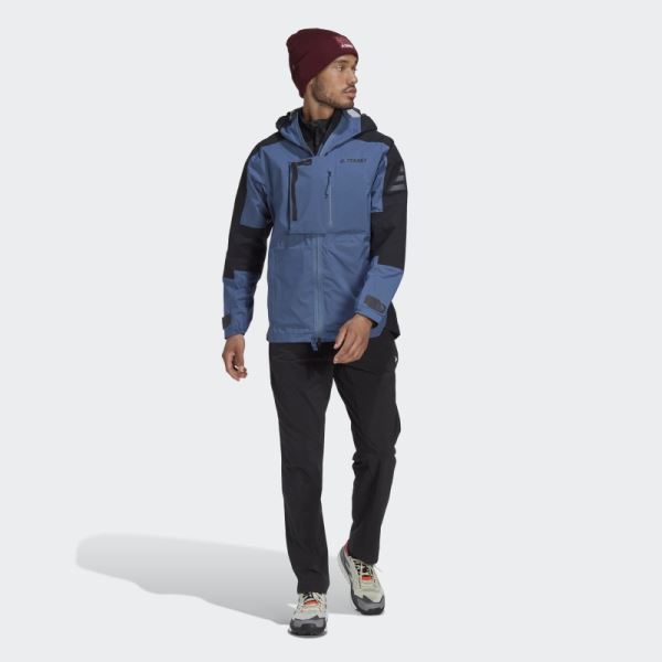 Adidas TERREX XPLORIC RAIN.RDY HIKING JACKET Steel