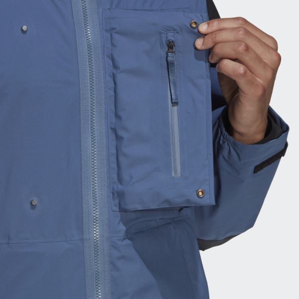 Adidas TERREX XPLORIC RAIN.RDY HIKING JACKET Steel