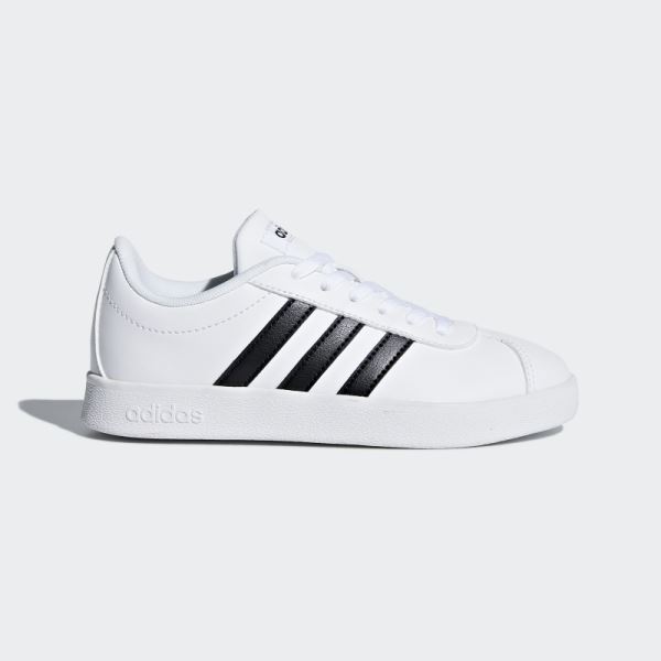 Adidas White VL Court 2.0 Shoes