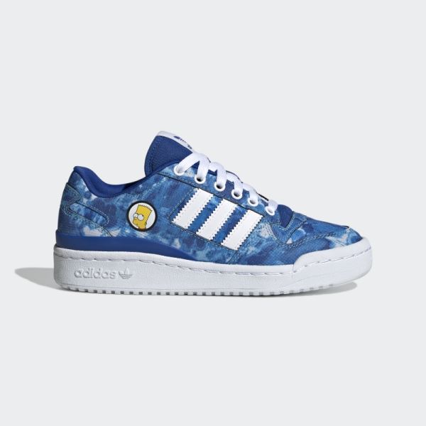 Adidas Royal Blue Forum Low Shoes