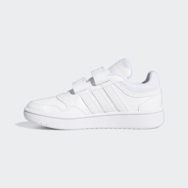 Hoops Lifestyle Basketball Hook-and-Loop Shoes White Adidas