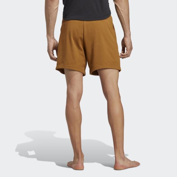 Bronze Yoga Base Training Shorts Adidas