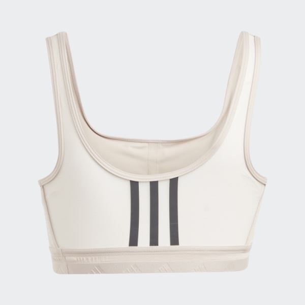 Adidas Aeroreact Training Light-Support Techfit Bra Taupe