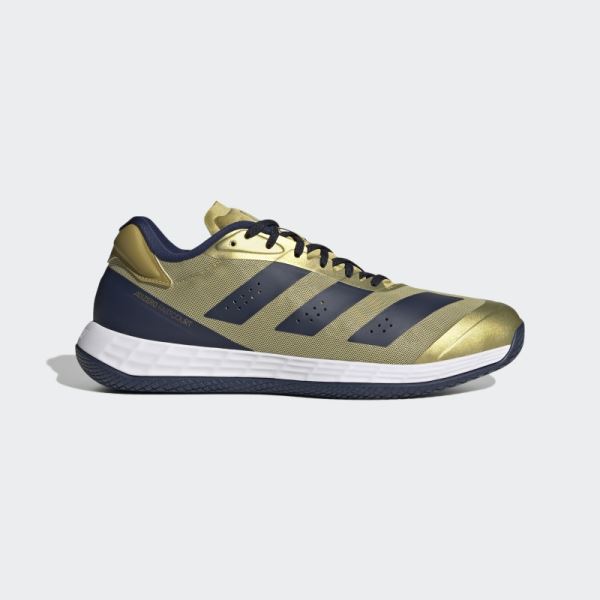 Adidas Gold Metallic Adizero Fastcourt Shoes