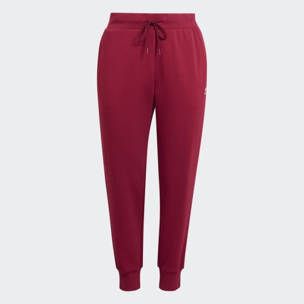 Adidas Burgundy Adicolor Essentials Fleece Slim Joggers (Plus Size)