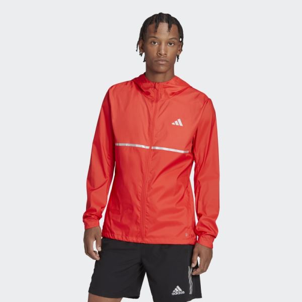 Adidas Red Own the Run Jacket