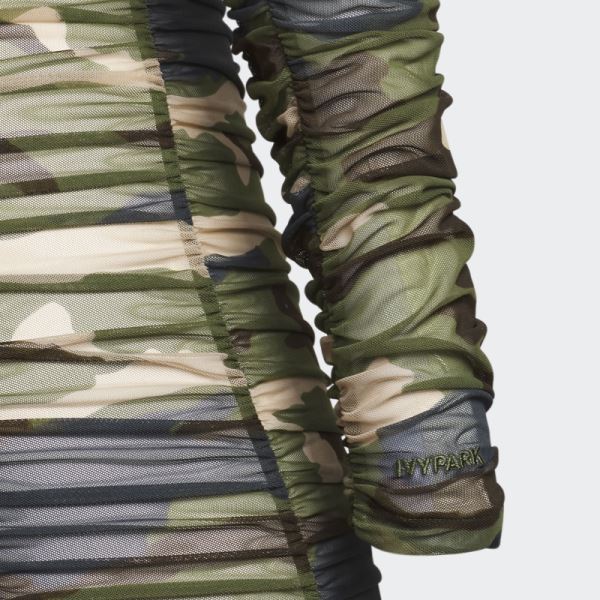 Adidas Aop Camo Ruched Catsuit (Plus Size)