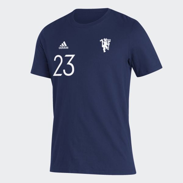 Navy Manchester United Player Tee Adidas