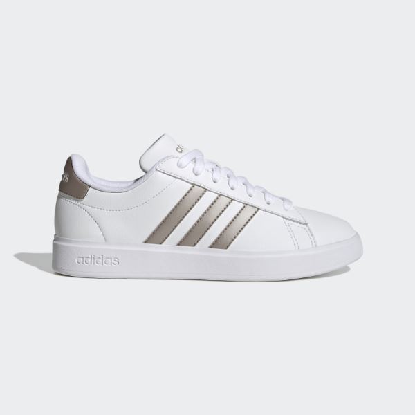 Adidas Grand Court Cloudfoam Lifestyle Court Comfort Shoes Platinum Metallic