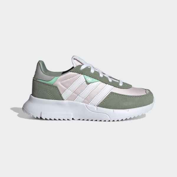 Stylish Silver Green Adidas Retropy F2 Shoes