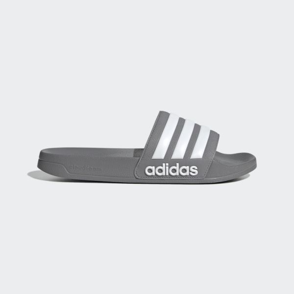 Adidas Grey Adilette Shower Slides