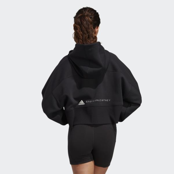 Adidas by Stella McCartney Cropped Hoodie Fashion Black