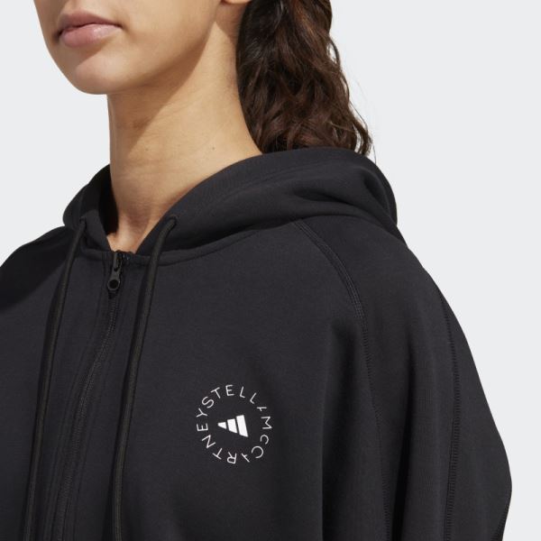 Adidas by Stella McCartney Cropped Hoodie Fashion Black