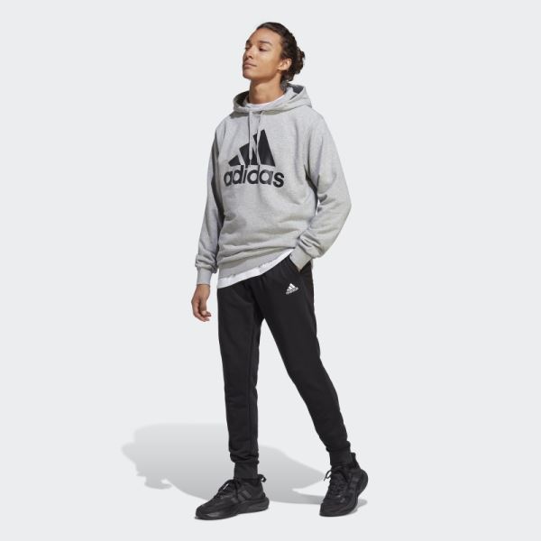 Adidas Medium Grey Big Logo Terry Tracksuit