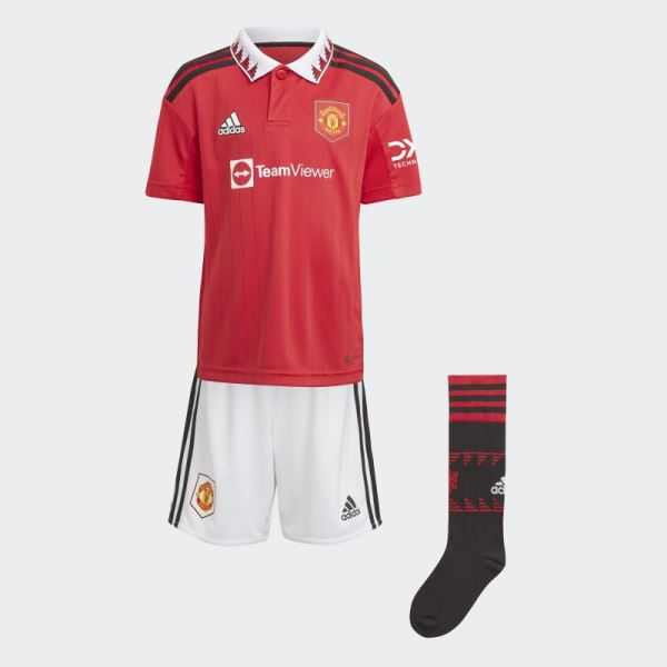 Adidas Manchester United 22/23 Home Mini Kit White Fashion