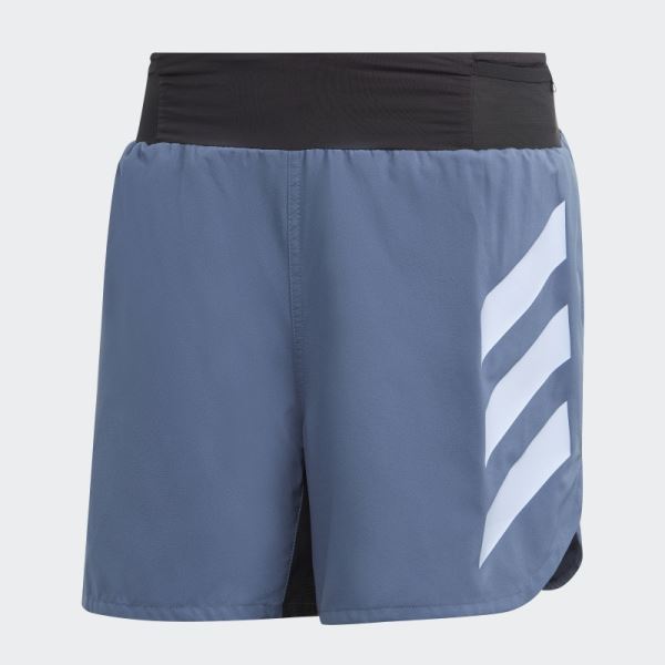 Adidas Terrex Agravic Trail Running Shorts Steel