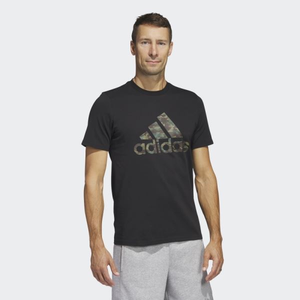 Adidas Black Camo Short Sleeve Tee