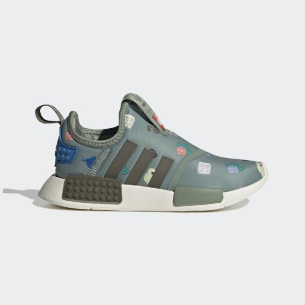 Silver Green Fashion Adidas NMD 360 x LEGO Shoes