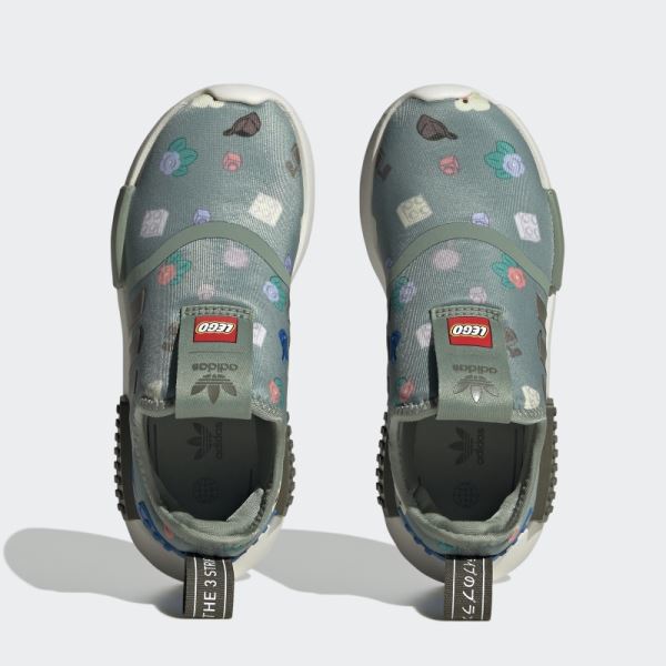 Silver Green Fashion Adidas NMD 360 x LEGO Shoes