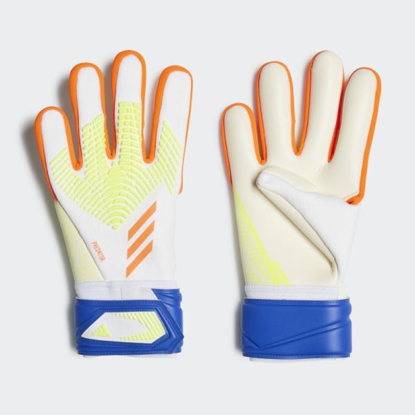 White Adidas Predator Edge League Gloves